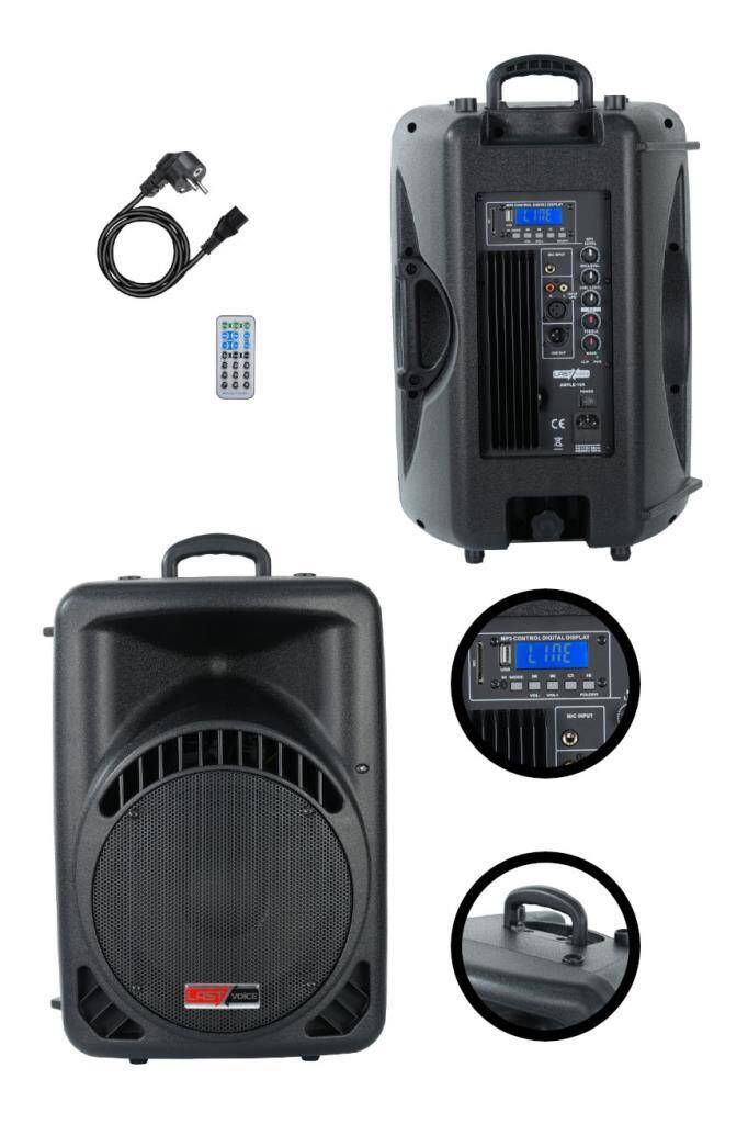 Lastvoice Ample-10A Aktif Kabin Hoparlör 10 İnç 600 Watt Bluetooth