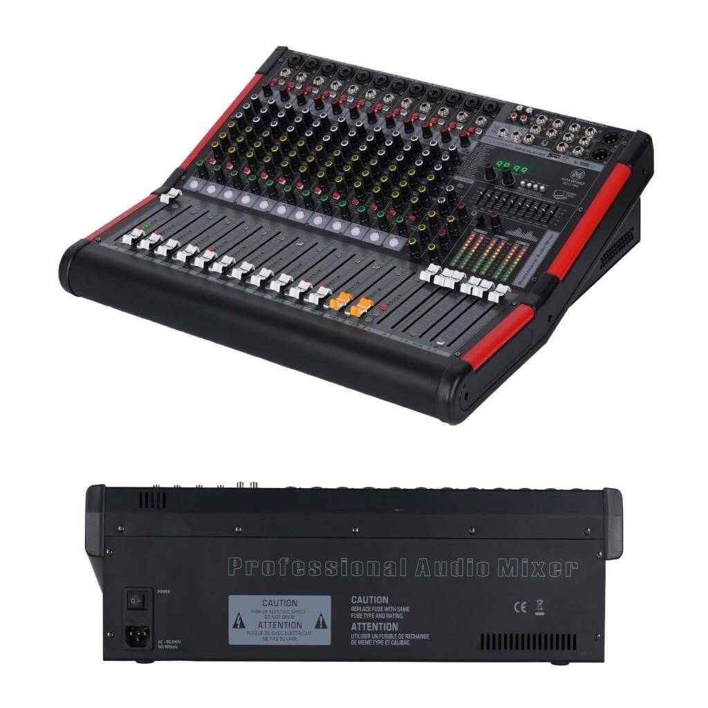 Maxword DC12-PRO 2x99 DSP Efekt Ses Mikseri 12 Kanal Deck Mixer En