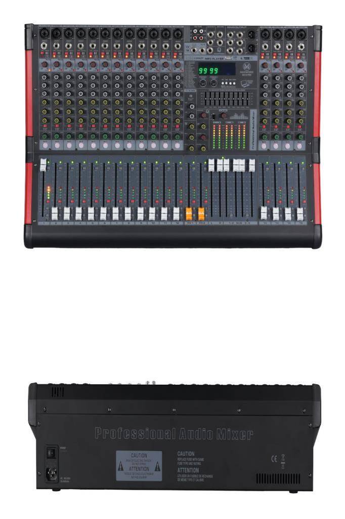 デスハンター Maxword DC16-PRO 2x99 DSP Efekt Ses Mikseri 16 Kanal Deck Mixer En