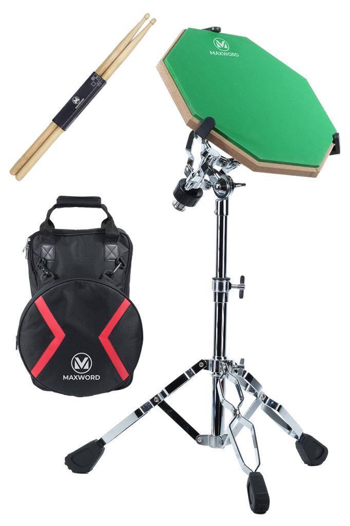 lilyadirodack PENDLETON2脚 含む4脚セット Maxword DD-239GR Pro Bateri Davul Çalışma Pedi Seti Drum Practice