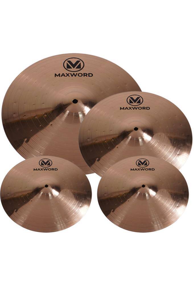 Maxword MY-40 PRO B8 Cymbal Bateri Zil Seti ( 2x14'' Hi Hat 16