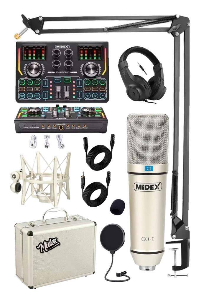 MISAMO SSJYP コンプセット Stüdyo Ekipmanları Private Paket-3 CX1 Mikrofon VS15 Ses Kartı